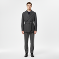 Manteau homme croisé avec ceinture