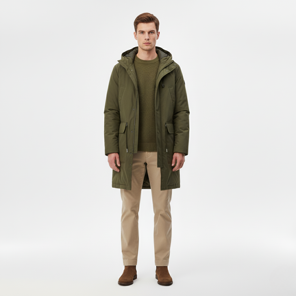 Parka homme pour les tenues superposées