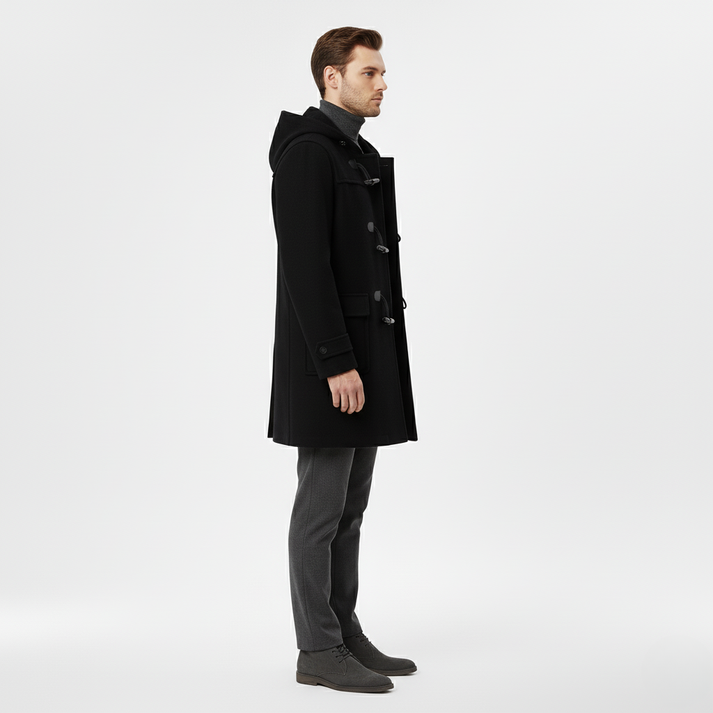 Duffle-coat homme à silhouette structurée