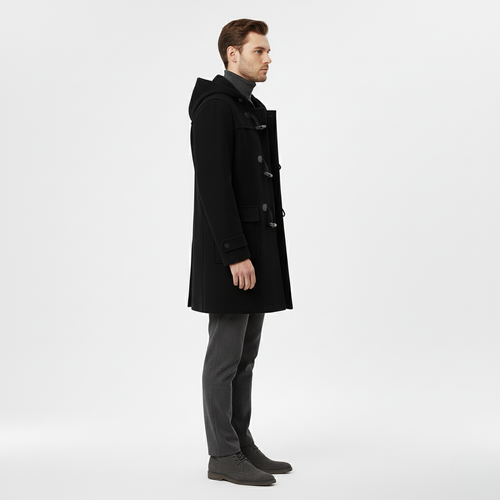 Duffle-coat homme à silhouette structurée