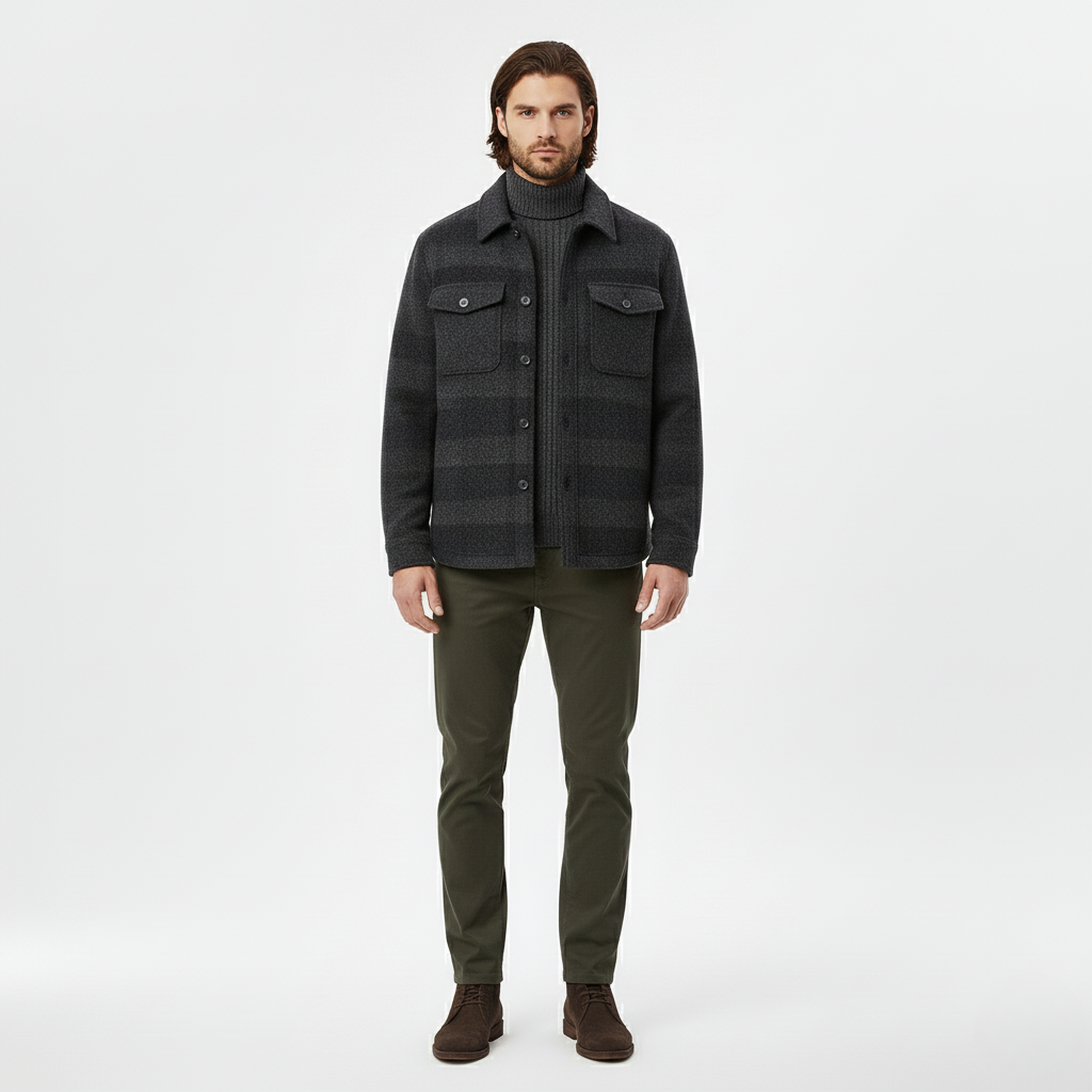 Veste homme à ligne structurée
