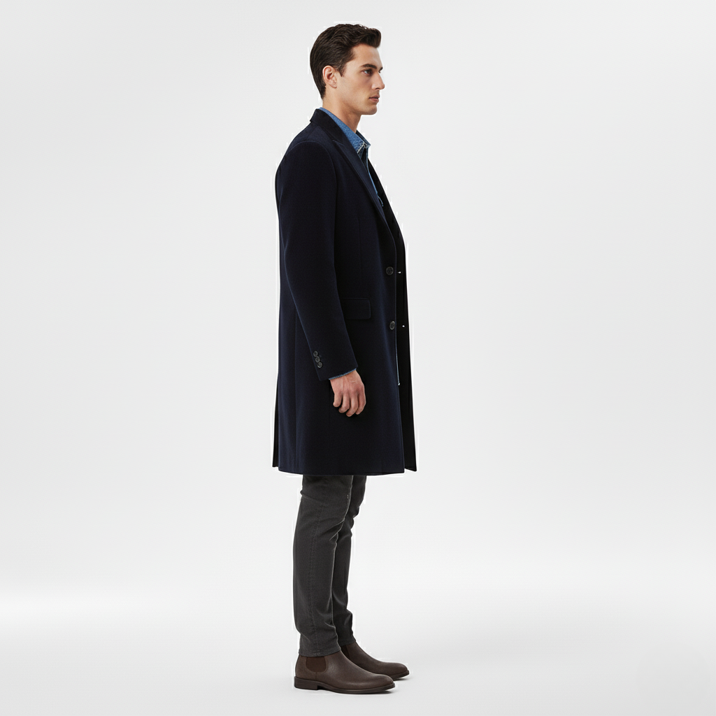 Manteau long homme pour les superpositions