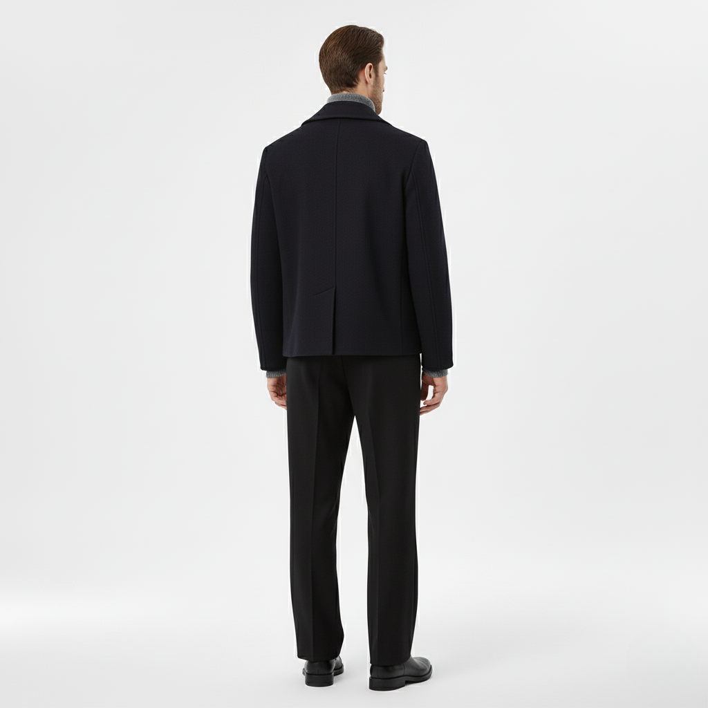 Caban homme à silhouette structurée