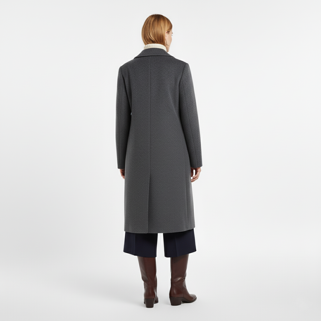 Manteau long femme à silhouette tailleur