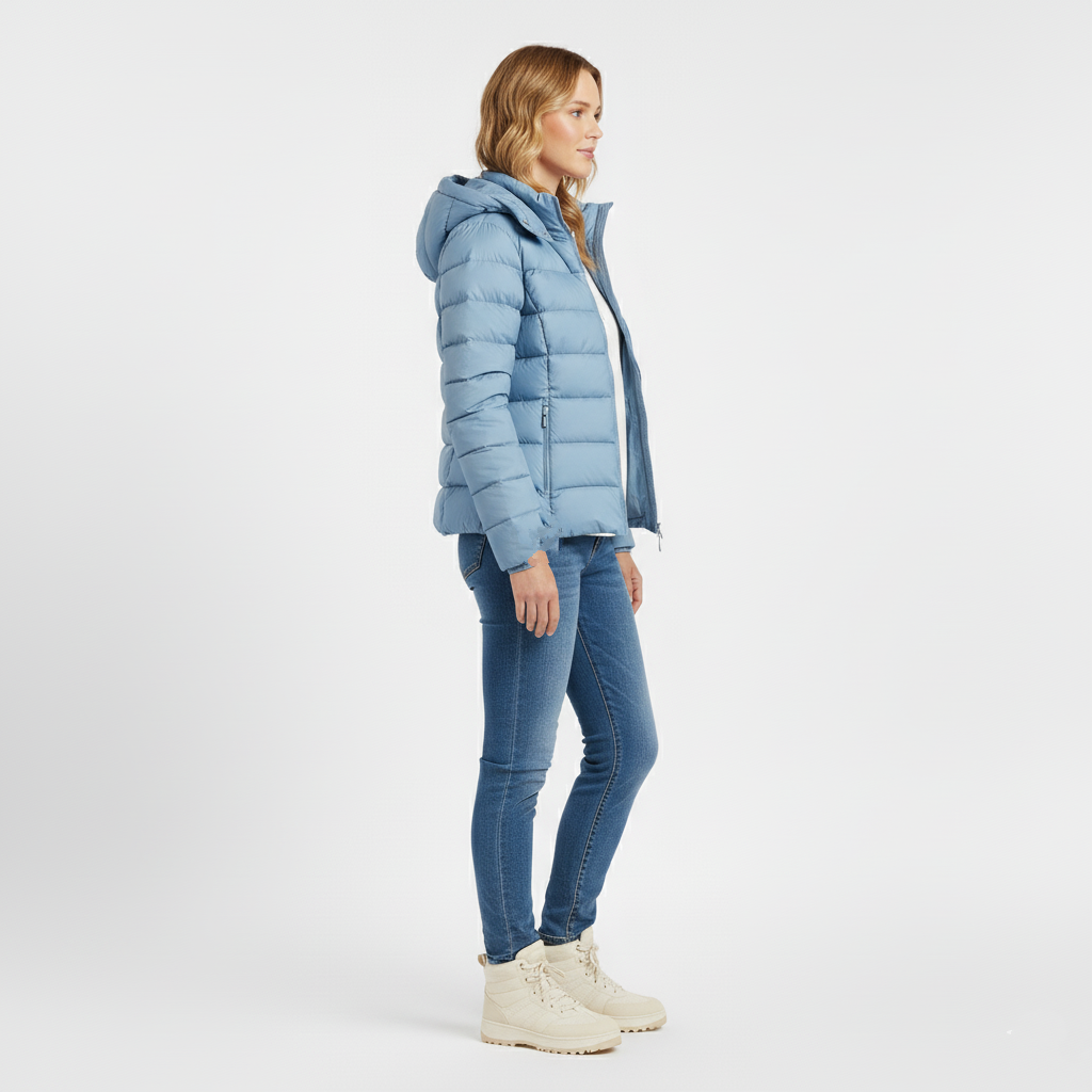 Doudoune matelassée femme avec capuche