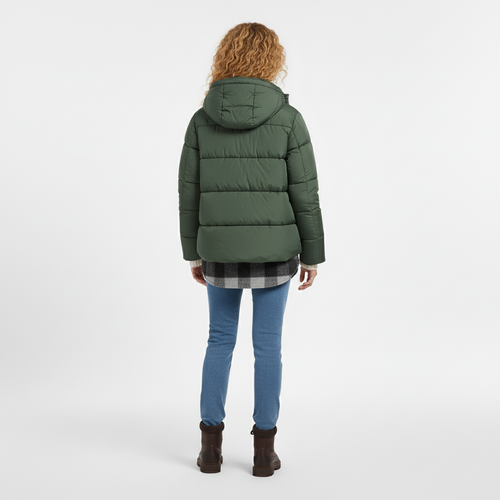 Doudoune femme à capuche et volume léger