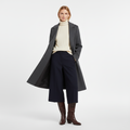 Manteau long femme à silhouette tailleur