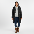 Manteau long femme à volume léger
