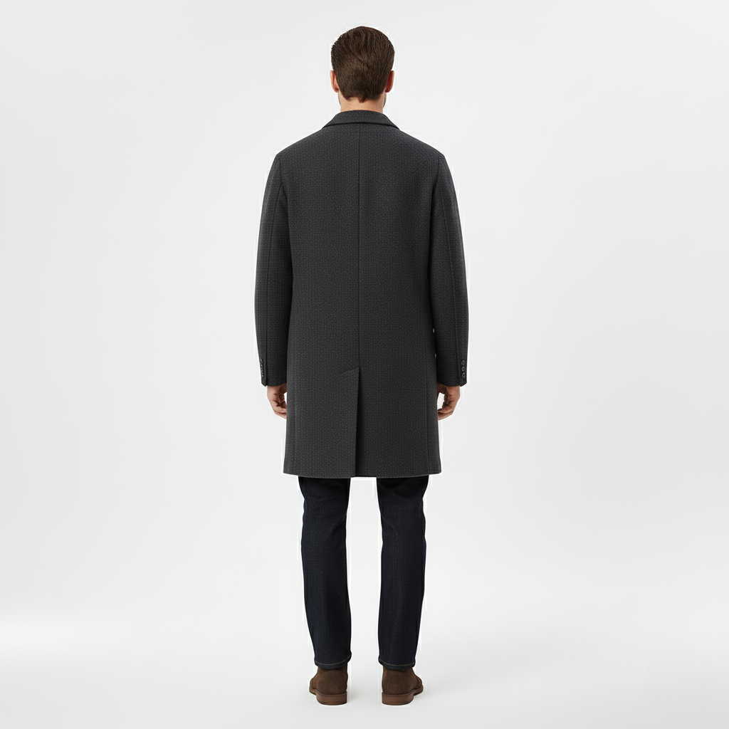 Manteau long homme à ligne nette
