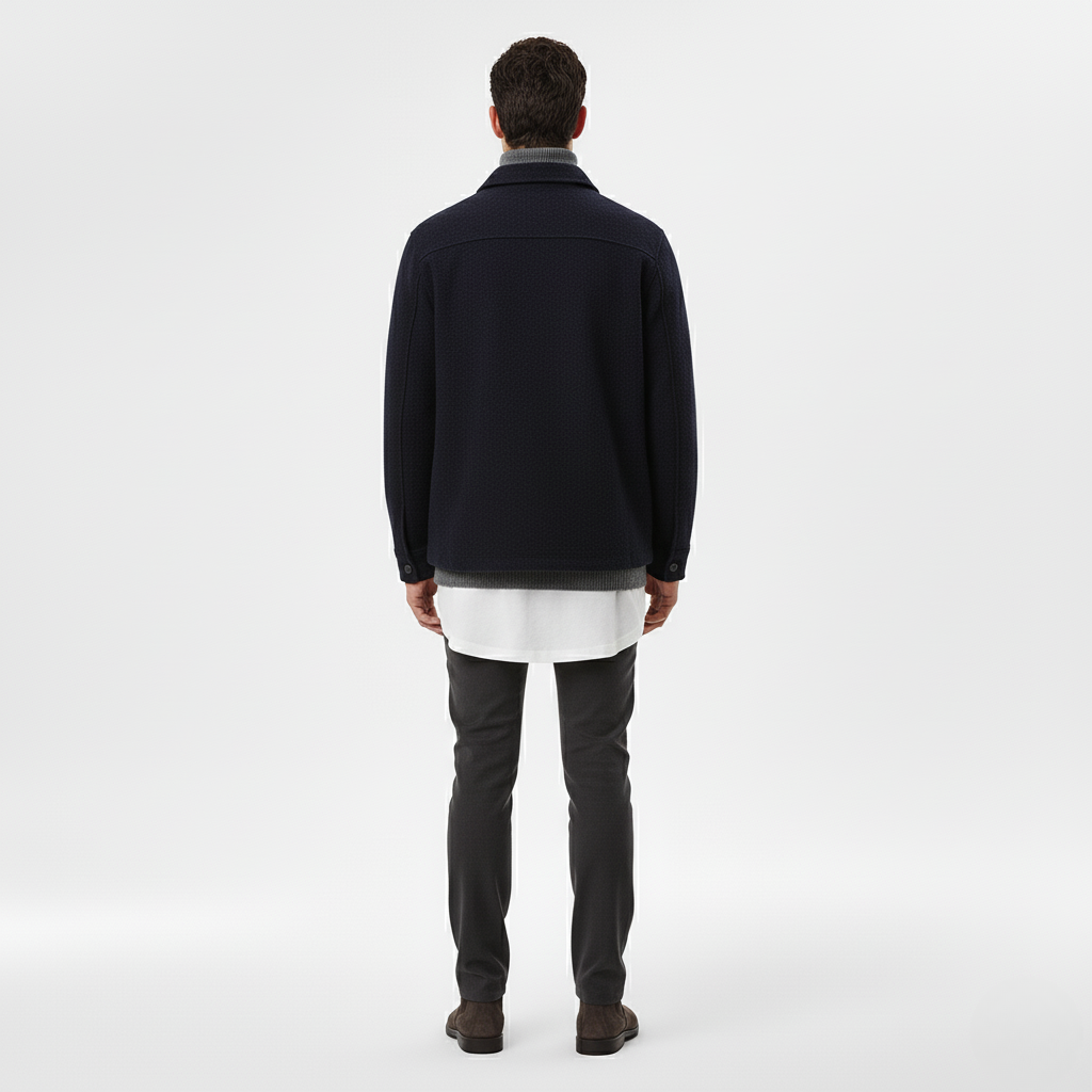 Veste surchemise homme à ligne structurée