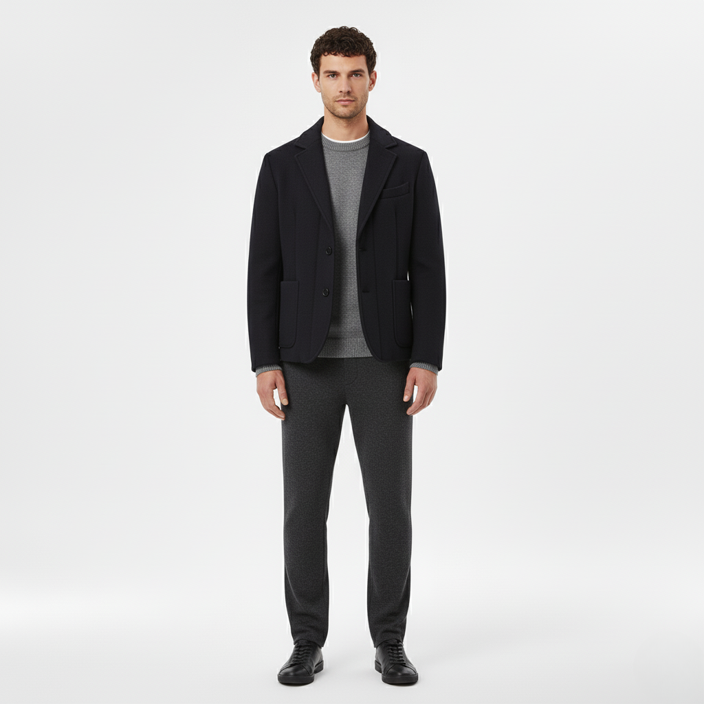 Ensemble homme avec blazer et maille